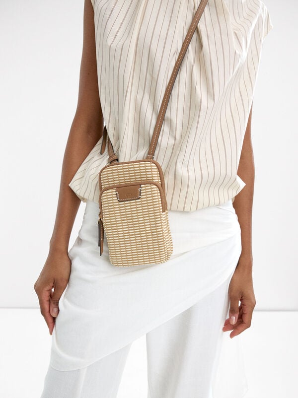 Straw-effect phone case