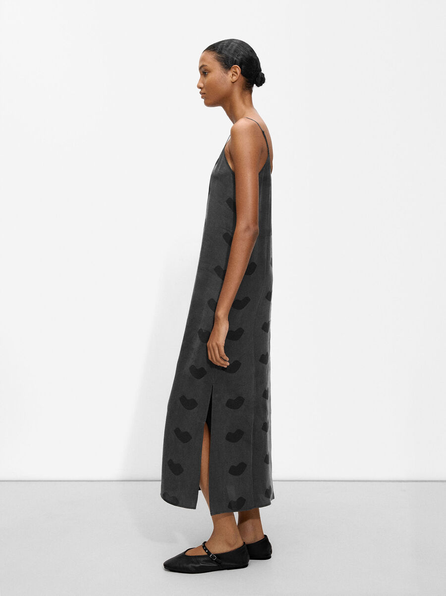 Robe longue à imprimé