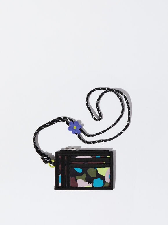 Nylon Printed Card Holder, Multicolor, hi-res