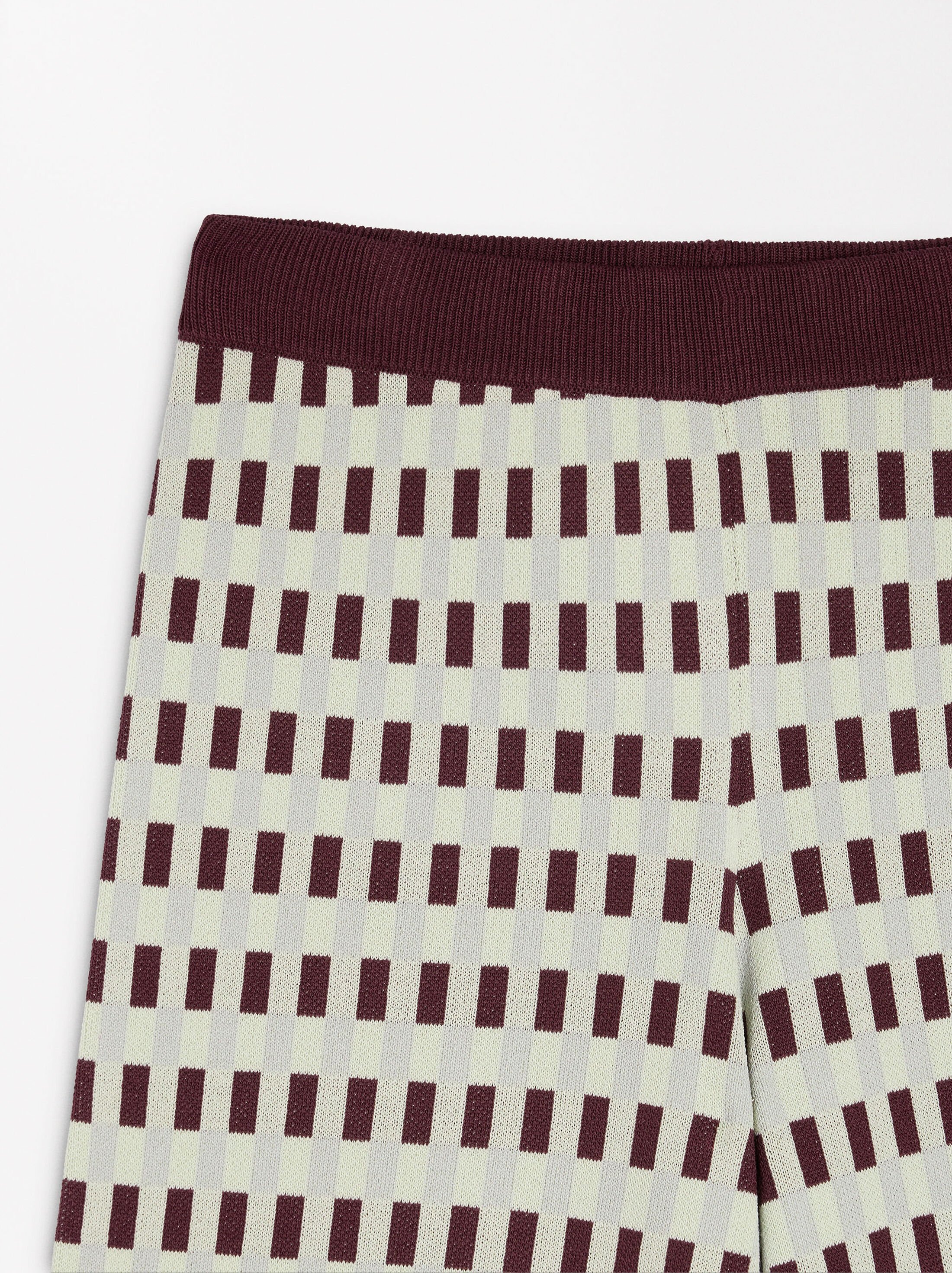 Jacquard knit trousers image number 7.0