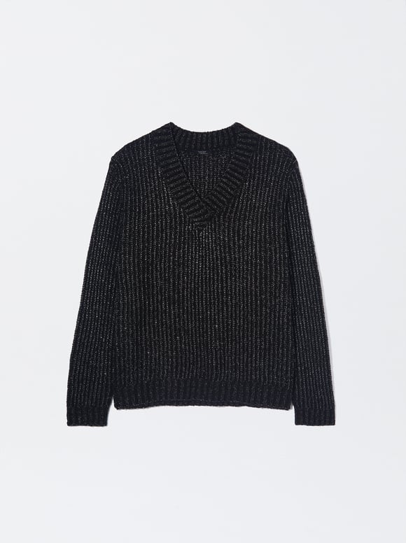 Knit Sweater With Wool, , hi-res