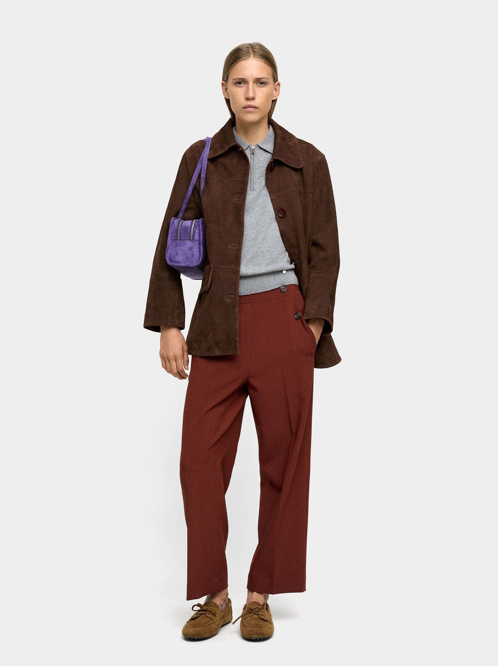 Fluid trousers with pockets
