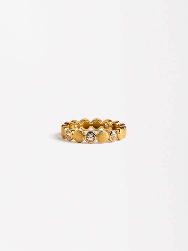 Ring with zirconia - STERLING SILVER 925
