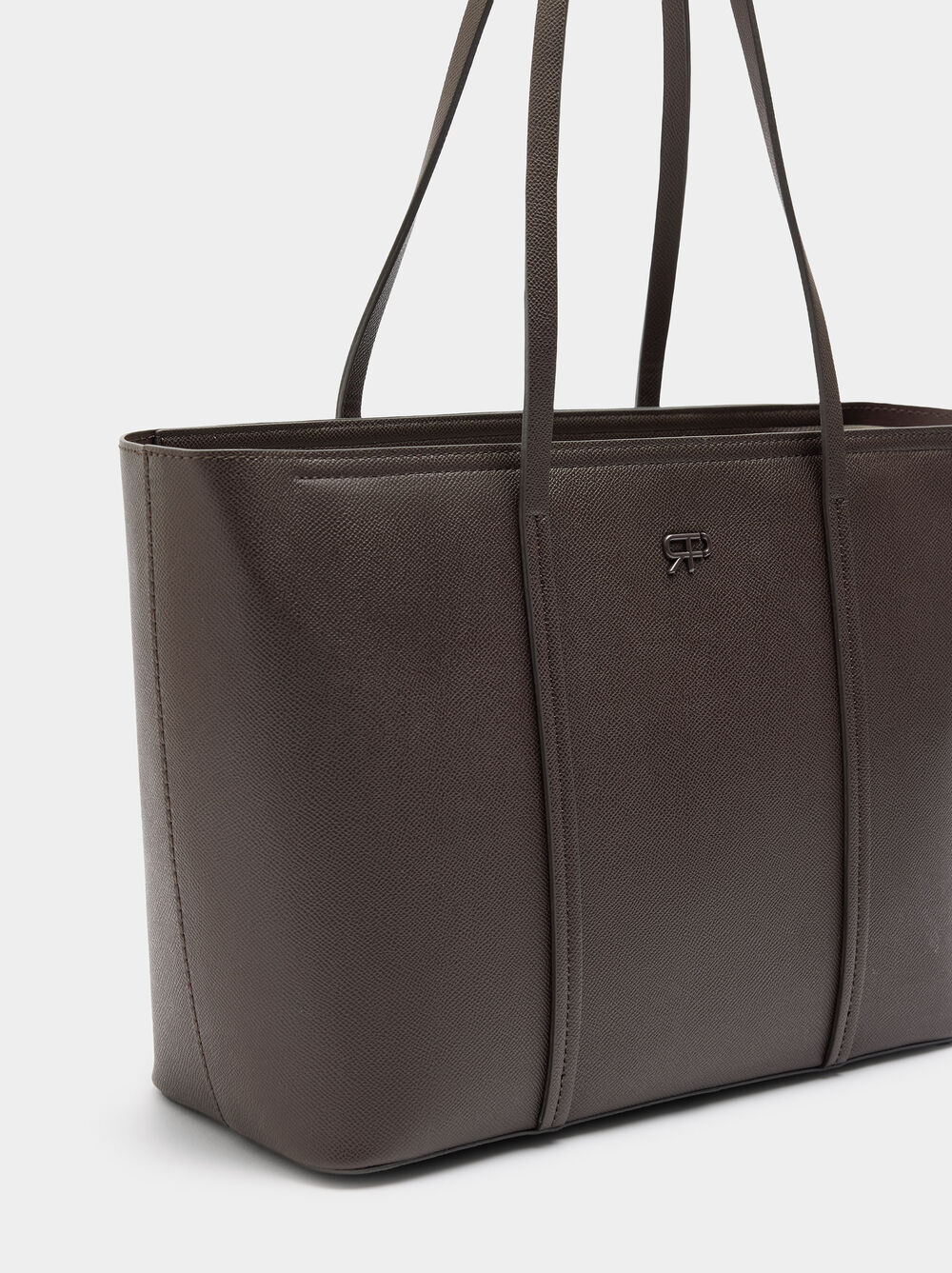 Shopper bag with zipper