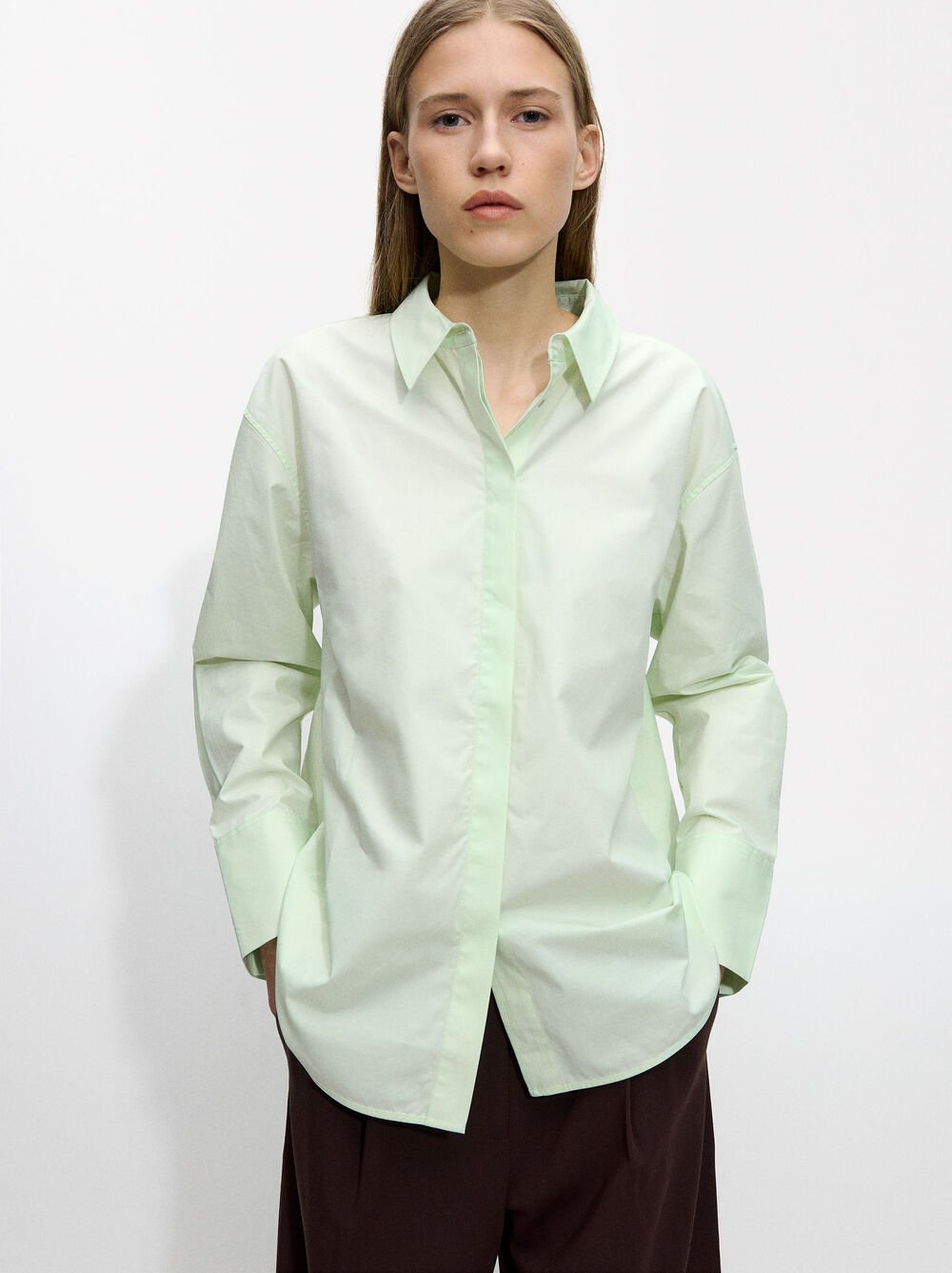Camisa de cotó màniga llarga