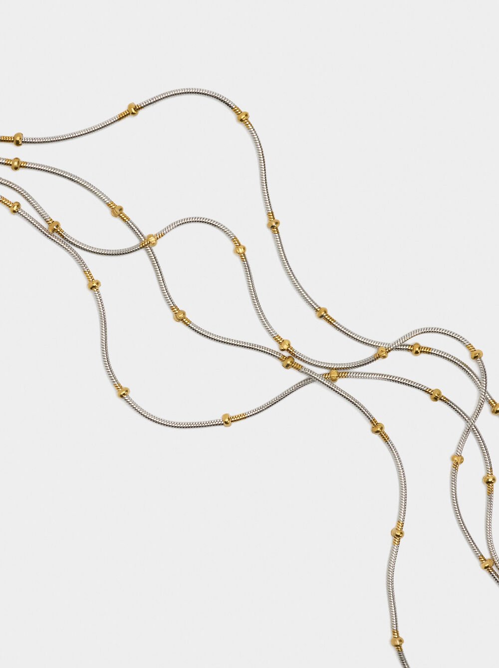 Bracelet bicolore multiple - acier inoxydable