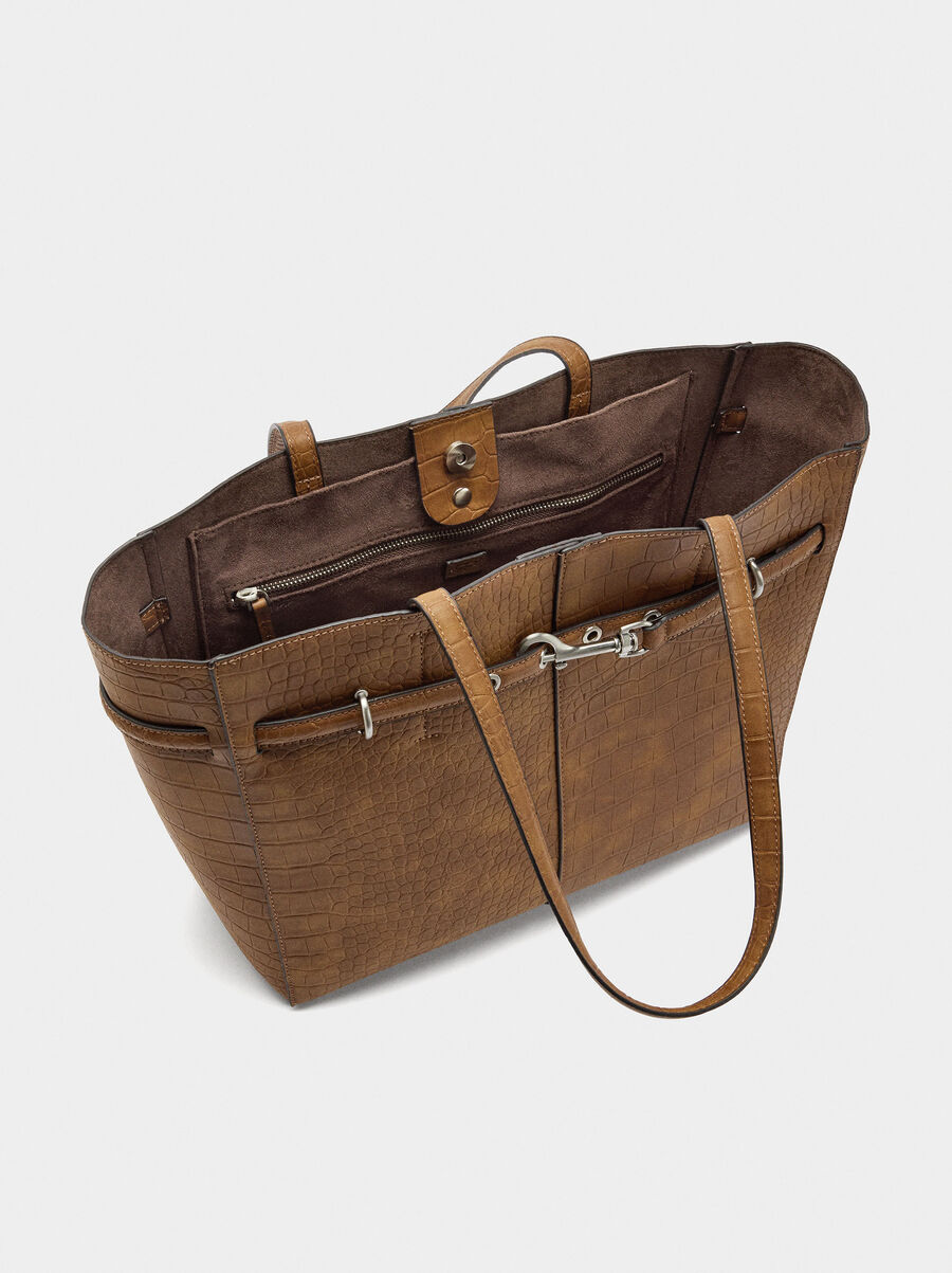 Bolso shopper grabado animal