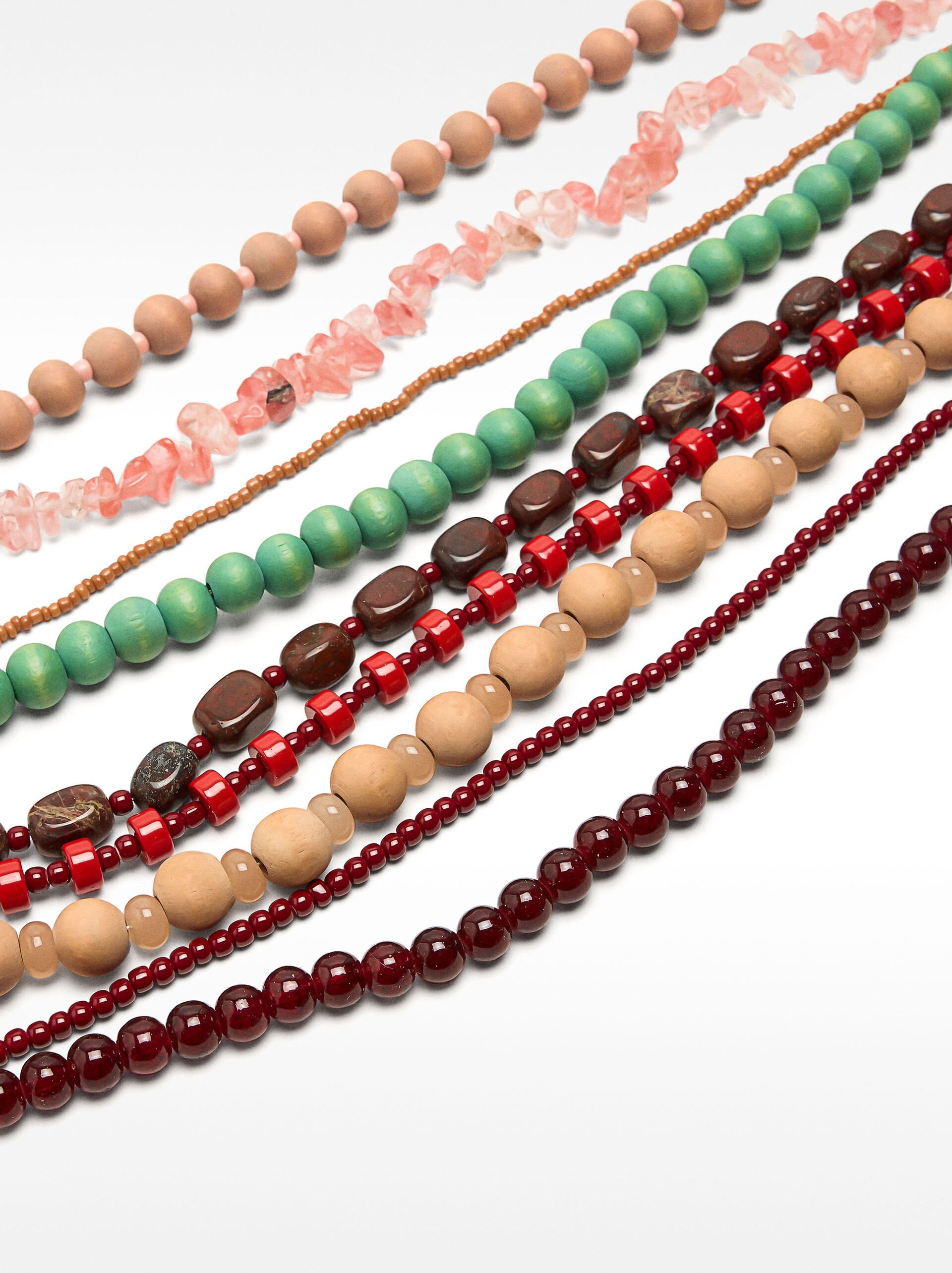 Bohemian bead necklace image number 2.0