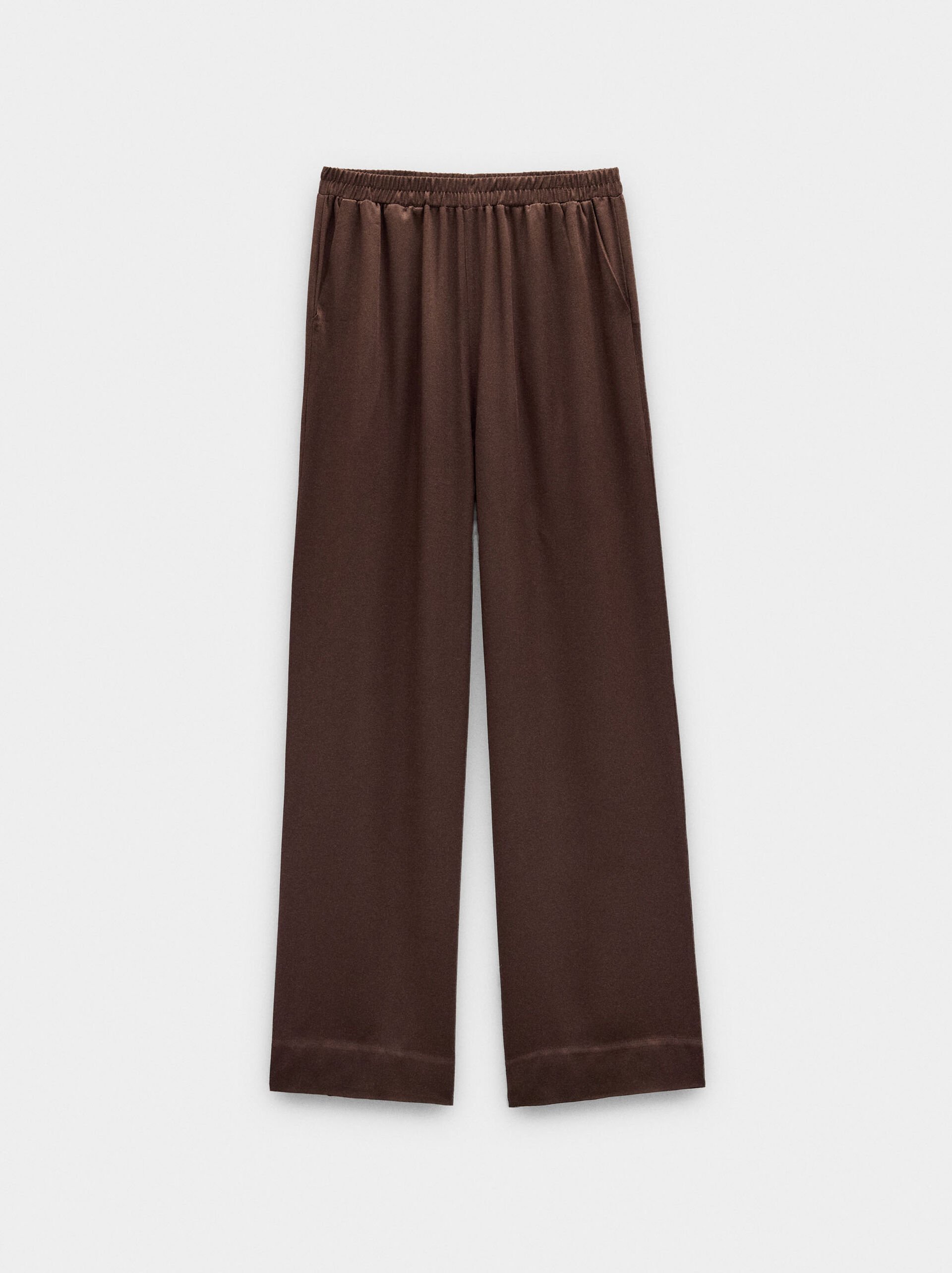 Fluid trousers with elastic waist image number 5.0