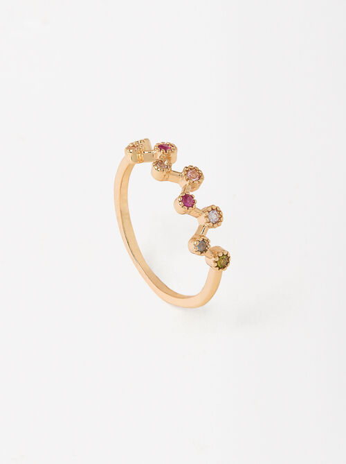 Ring With Zircons