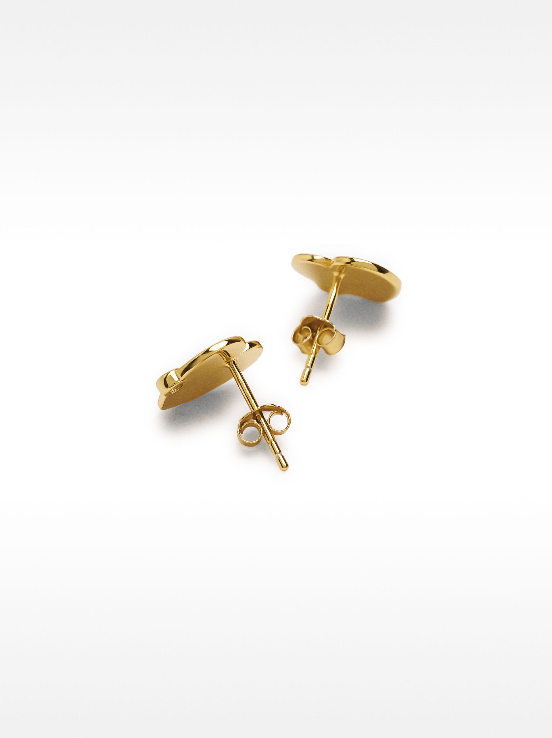 Heart earrings with zirconia - 925 sterling silver image number 2.0
