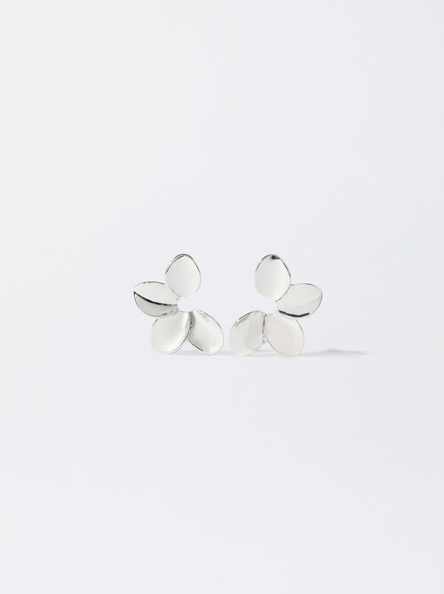 Silver Flower Earrings
