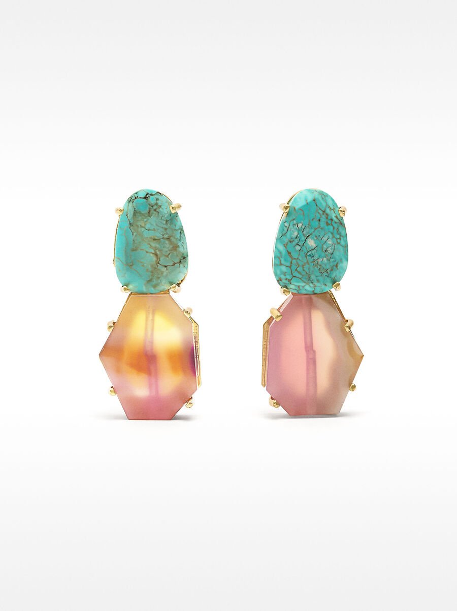 Earrings with stones