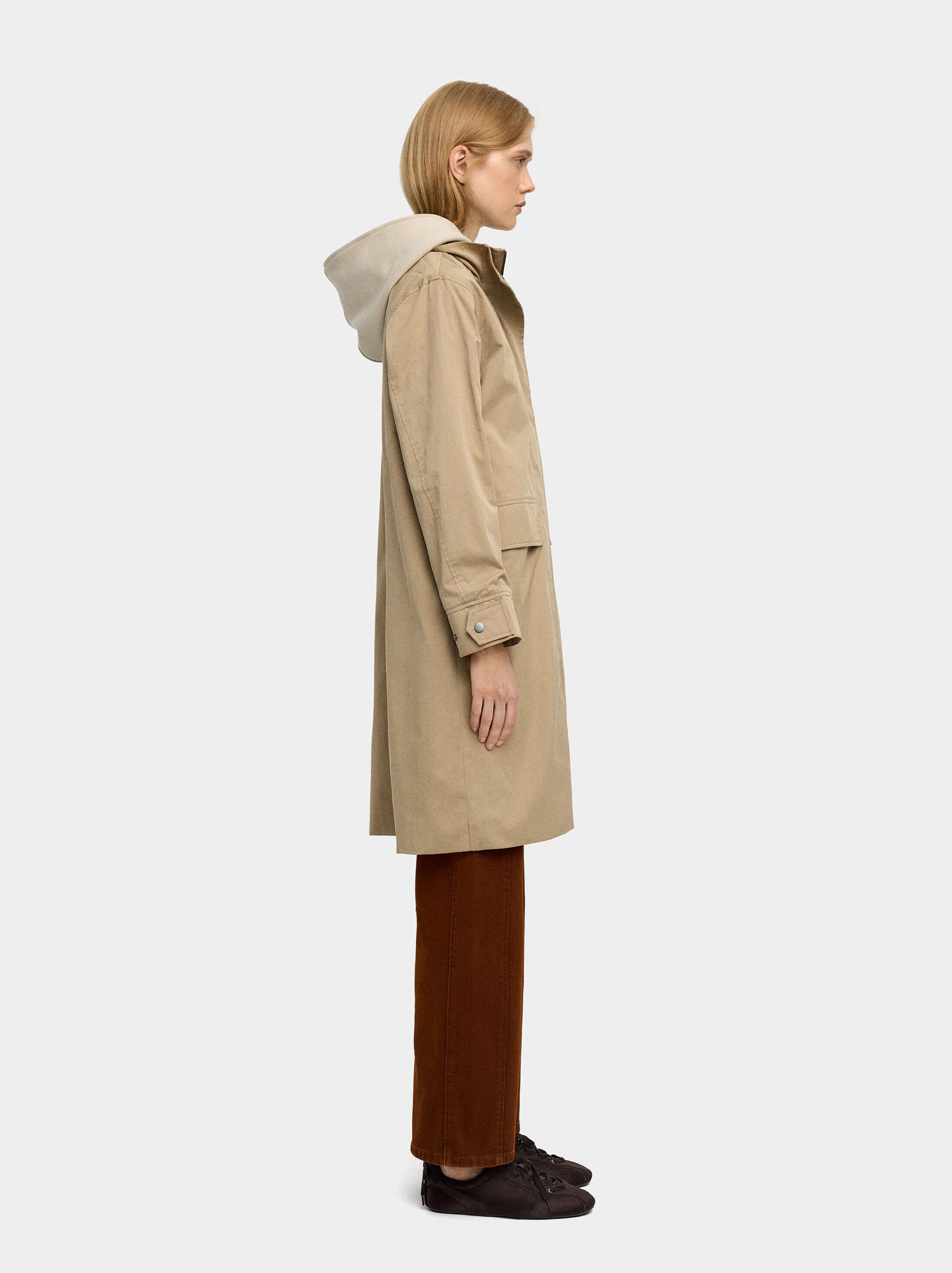 Parka de cotó amb caputxa desmuntable image number 1.0
