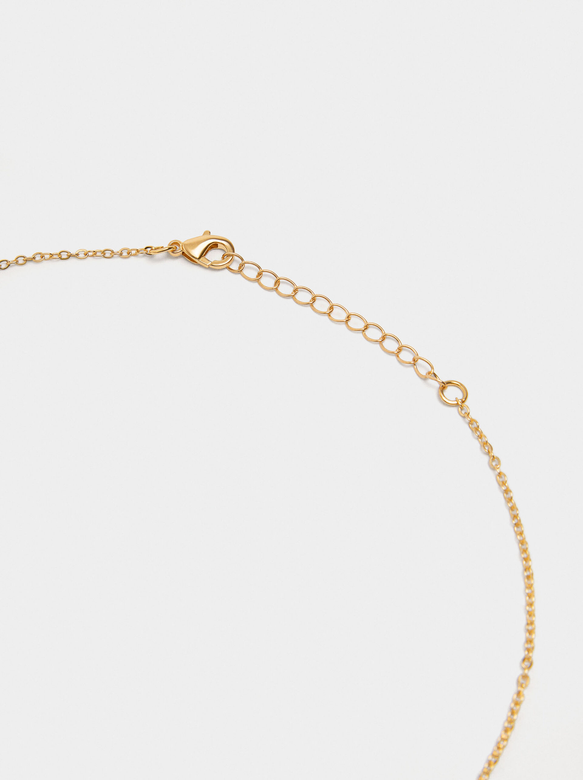 Tear necklace with zirconia image number 2.0