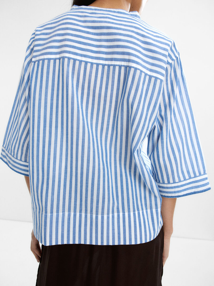 Camisa a rayas 100 % algodón