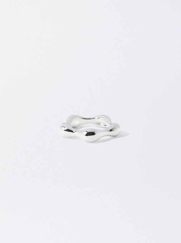 Irregular Silver Ring, , hi-res