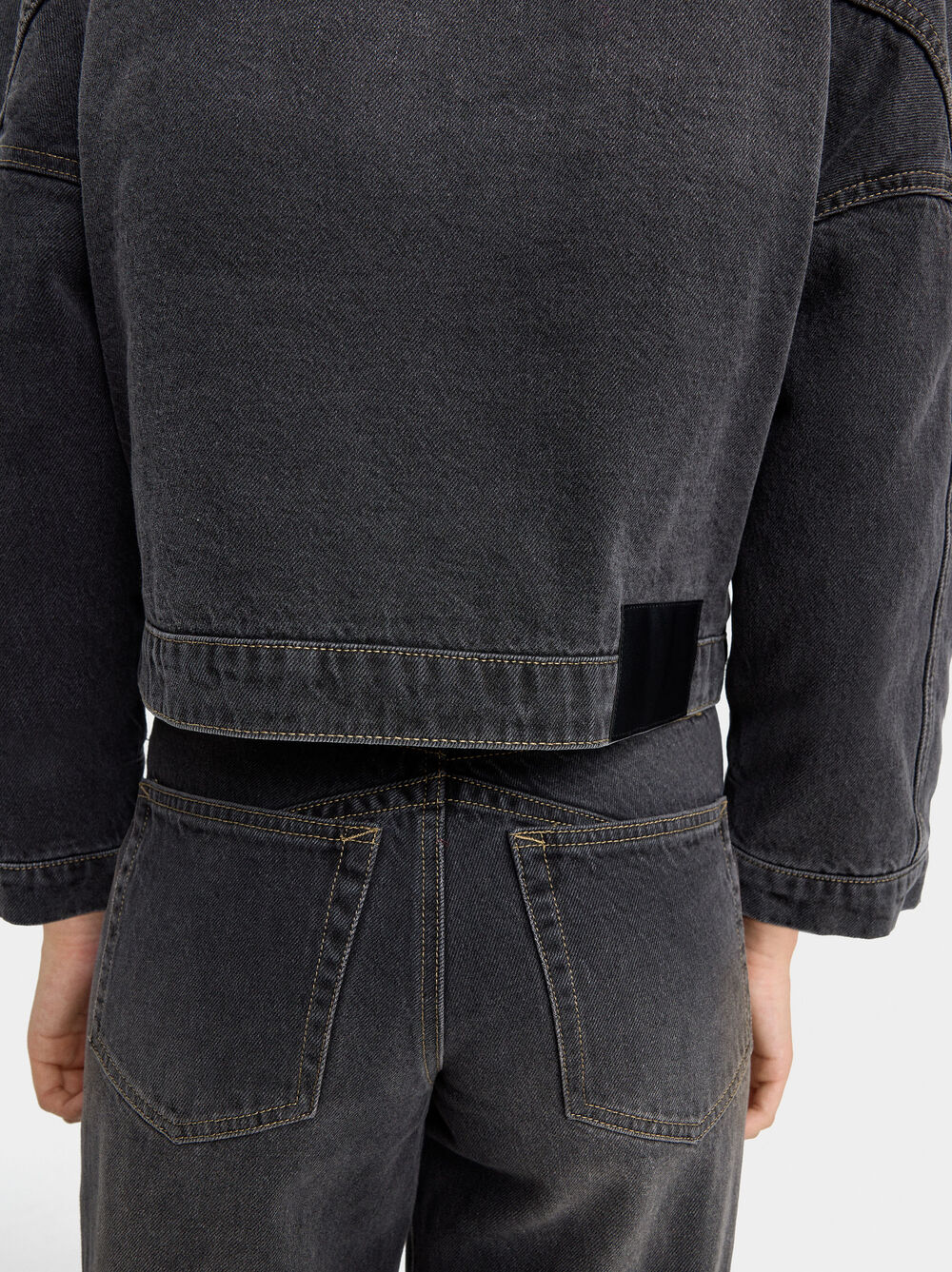 Denim-Hose mit Washed-Effekt