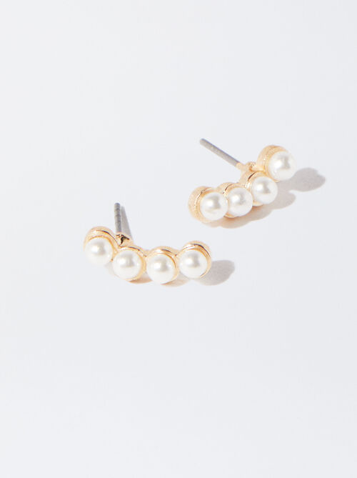 Boucles D'Oreilles Avec Perles