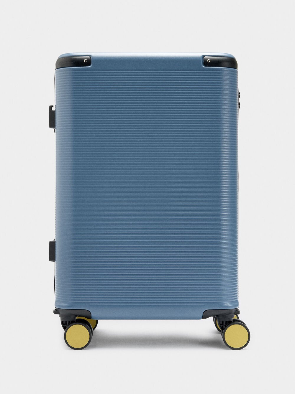 Travel suitcase with texture