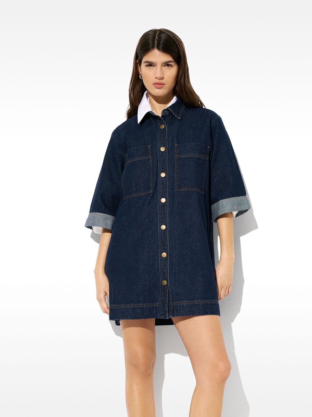 Kurzes Denim-Kleid
