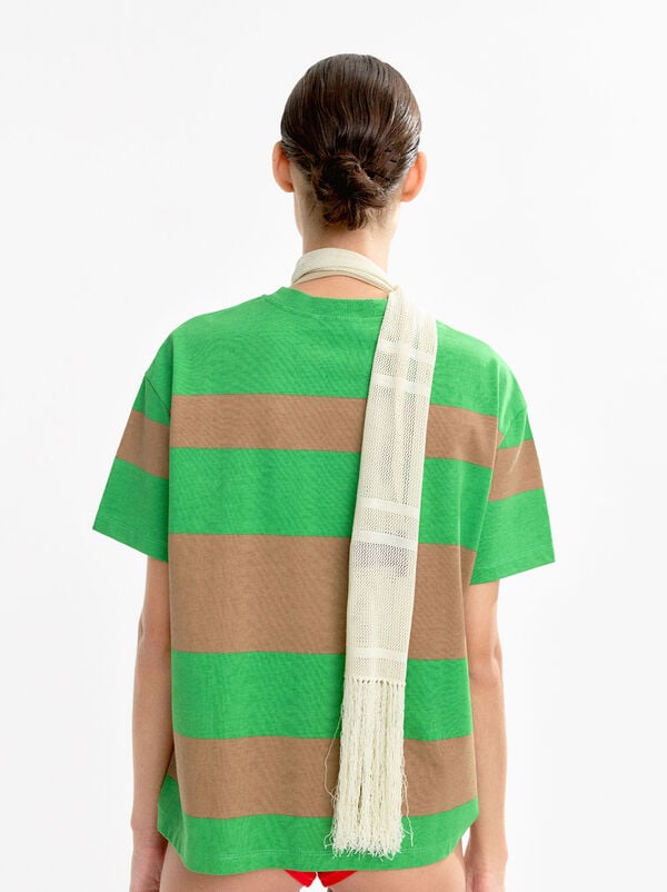 Striped cotton T-shirt