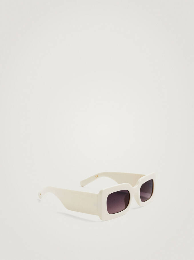 Square Sunglasses , Beige, hi-res