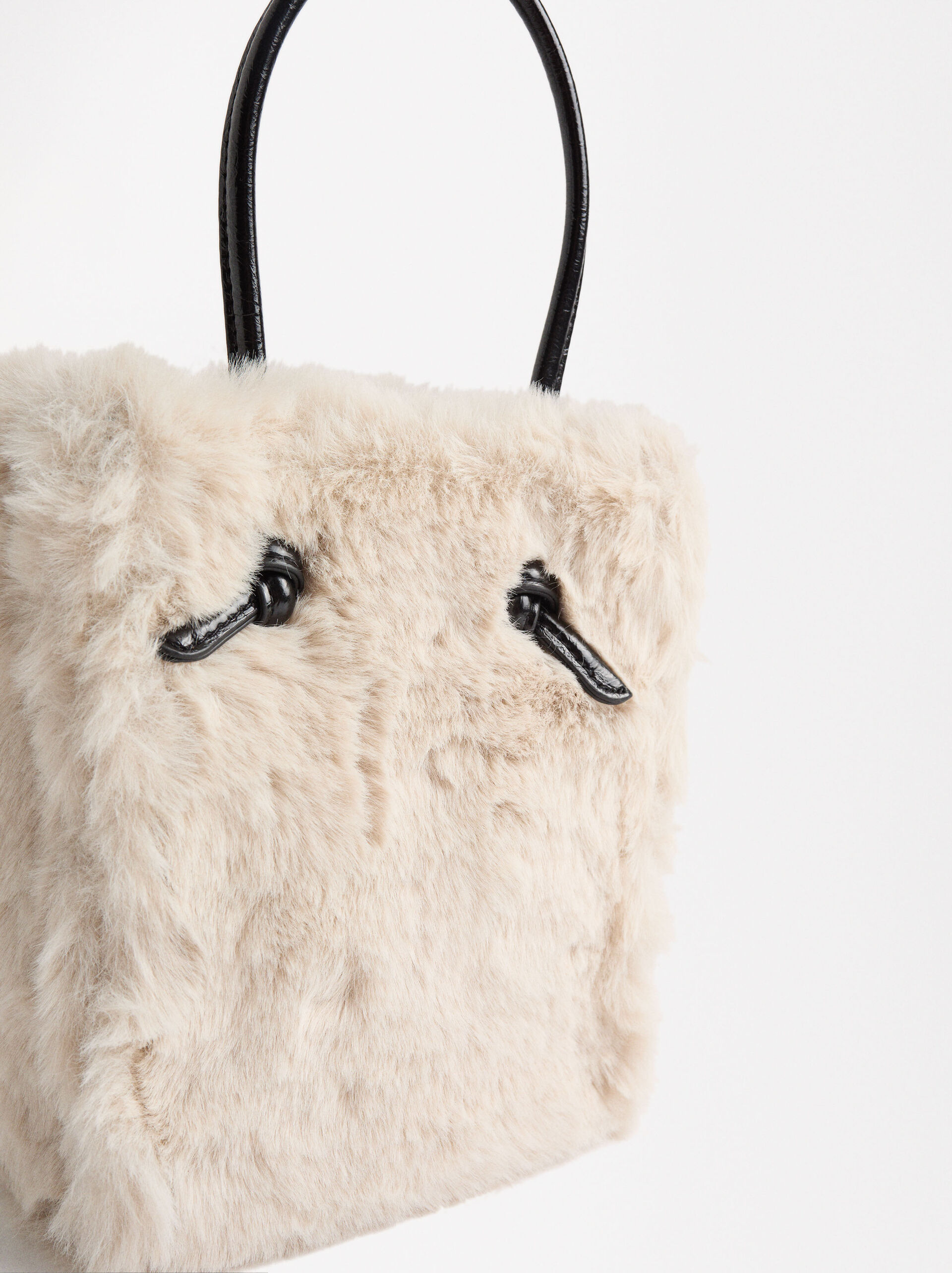 Tote-Tasche mit Fell-Effekt image number 2.0