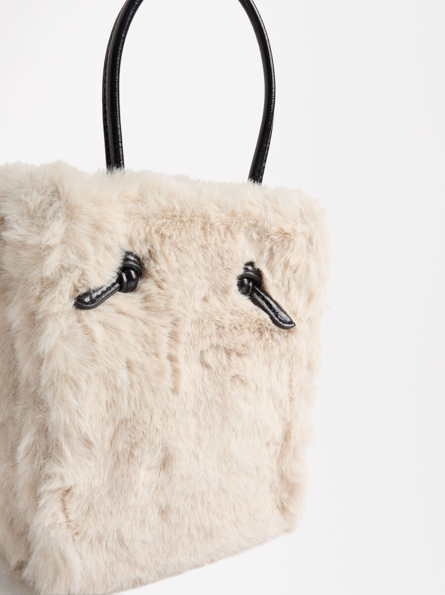 Tote-Tasche mit Fell-Effekt