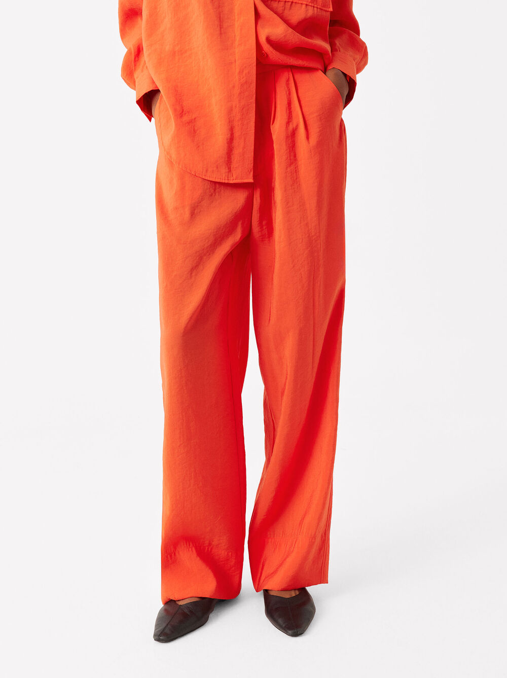 Online Exclusive - Straight Trousers With Pleats