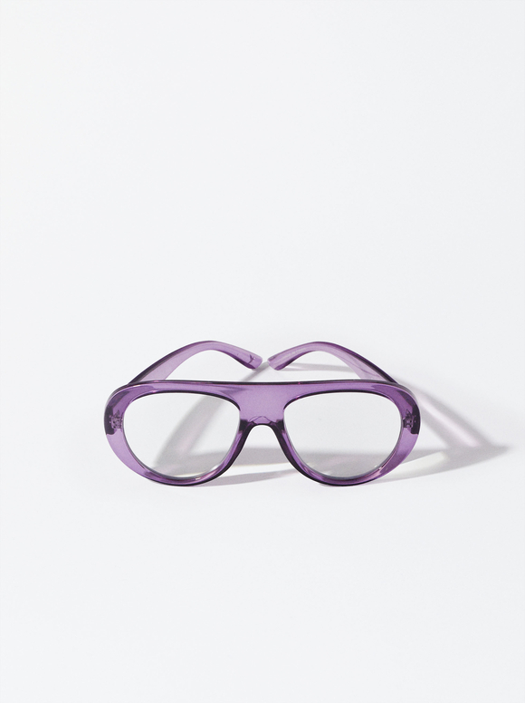 Graduated Reading Glasses 2.5 X, Purple, hi-res