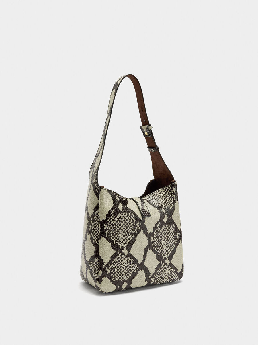 Shoulder bag printed animal