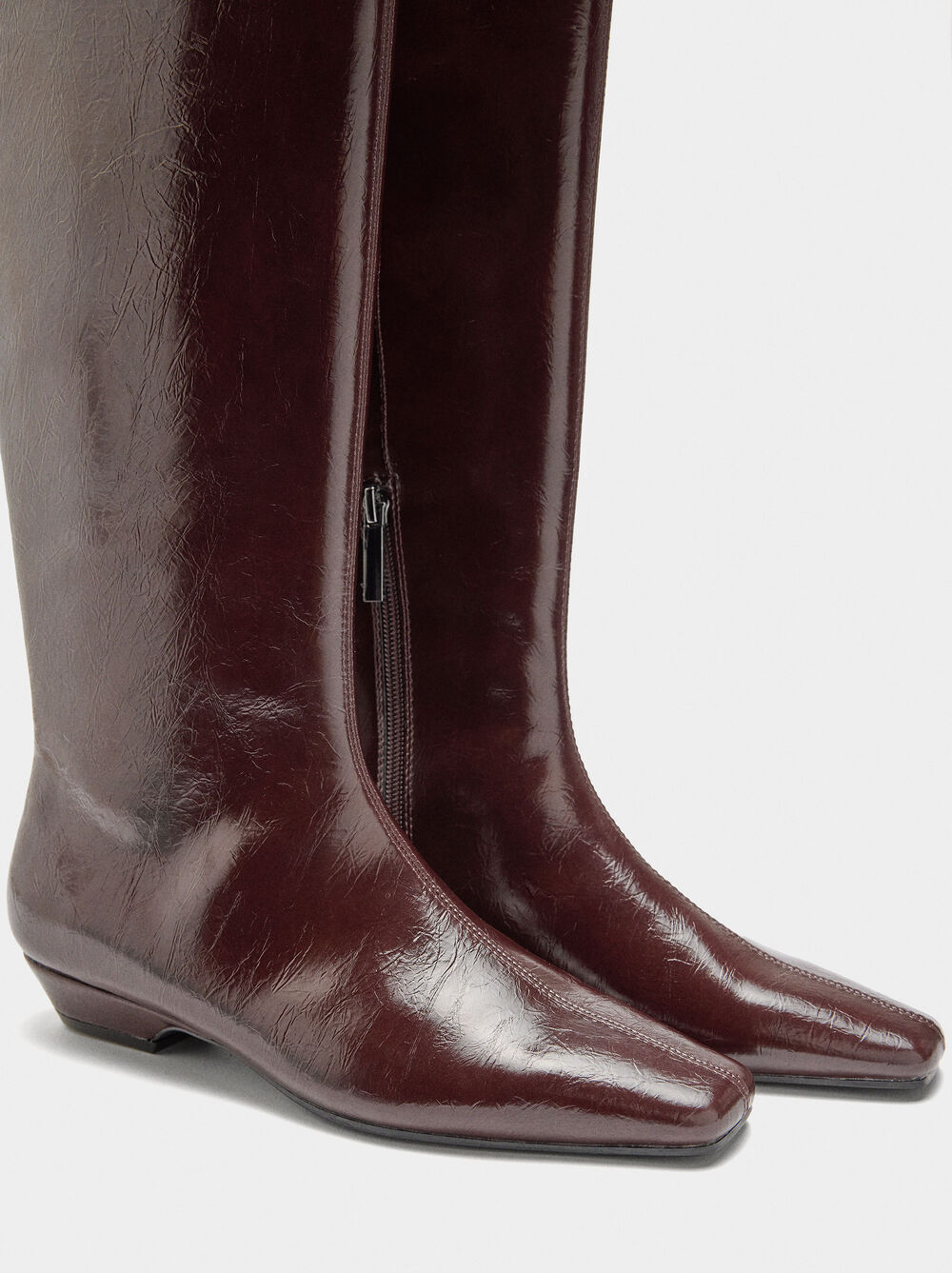 Patent high shaft boots