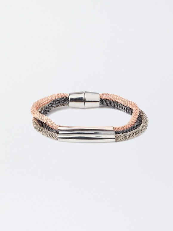 Three-Tone Bracelet, Multicolor, hi-res
