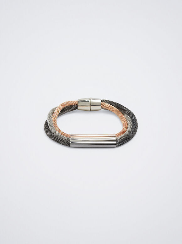 Three-Tone Bracelet, Multicolor, hi-res