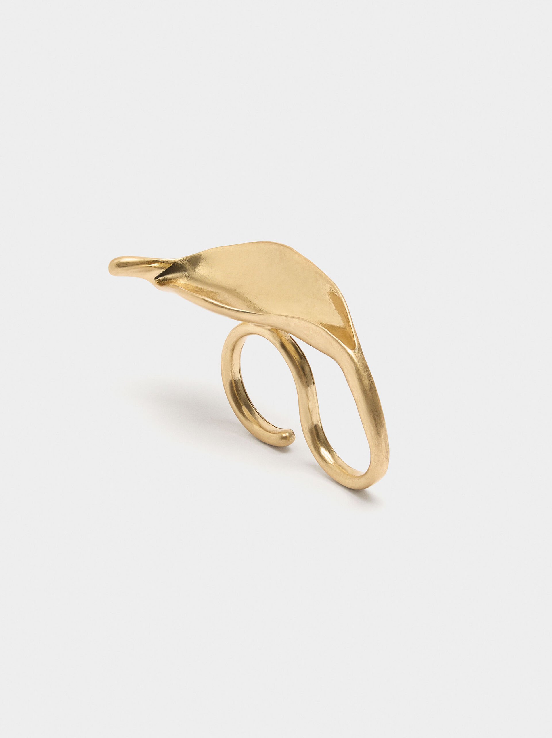 Bague double en feuille image number 3.0