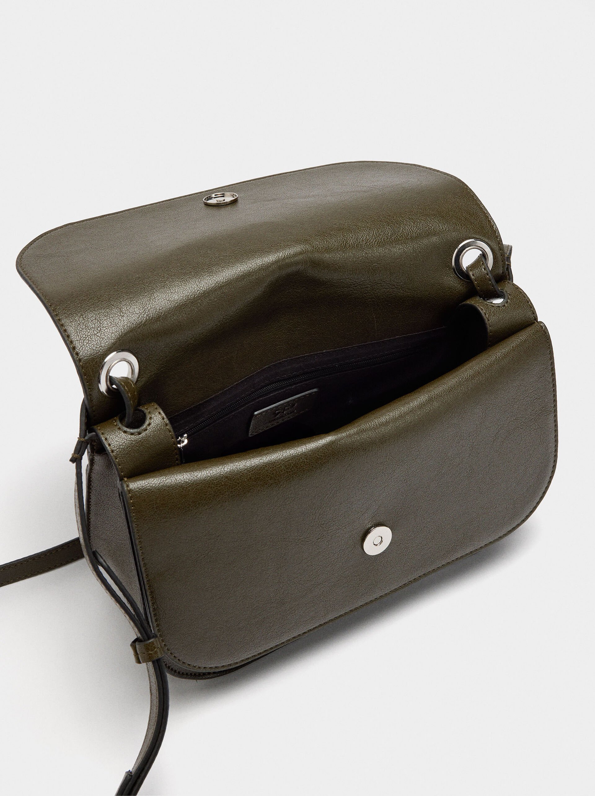 Crossbody bag with double flap image number 3.0