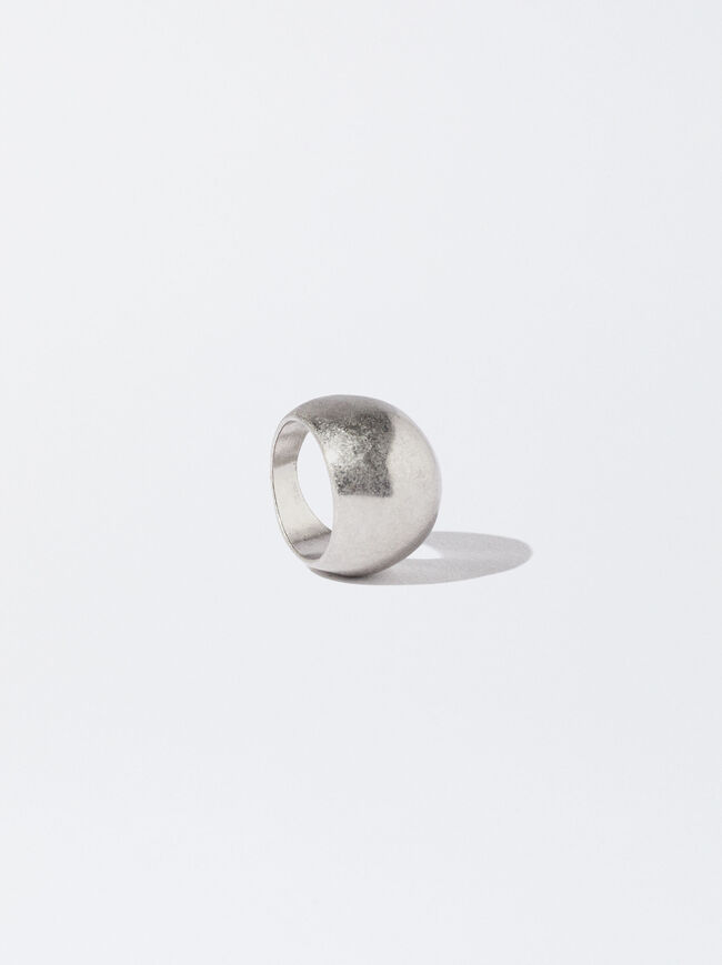Matte Effect Silver Ring image number 2.0