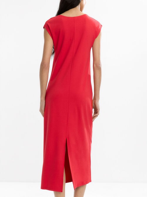 Plain midi dress