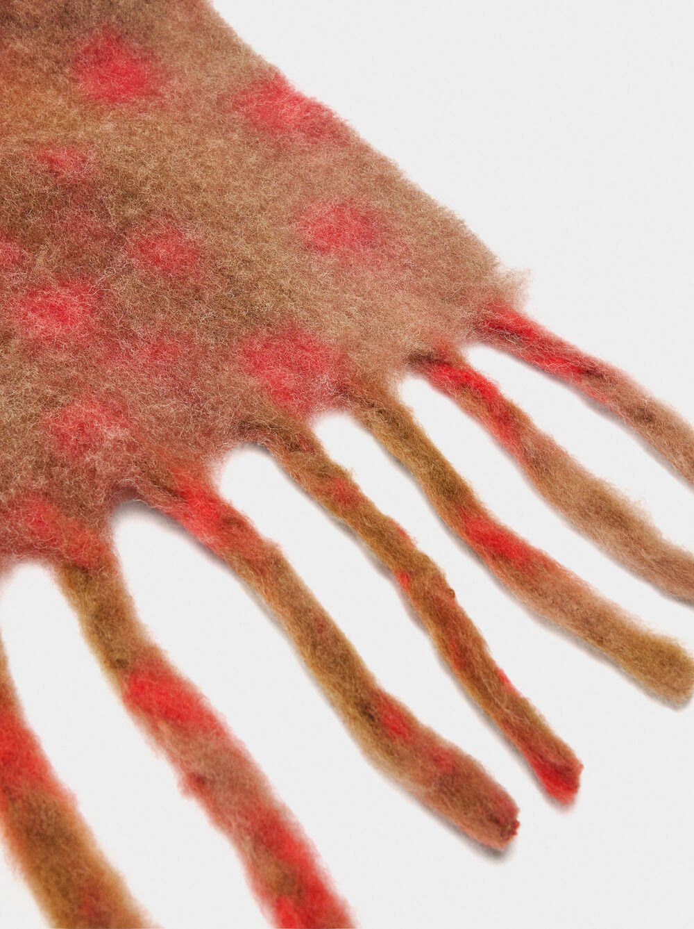 Écharpe imprimée à franges