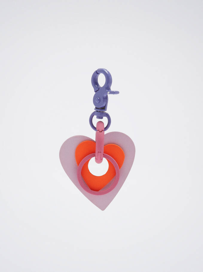 Schlüsselanhänger Mit Herz, Mehrfarbig, hi-res