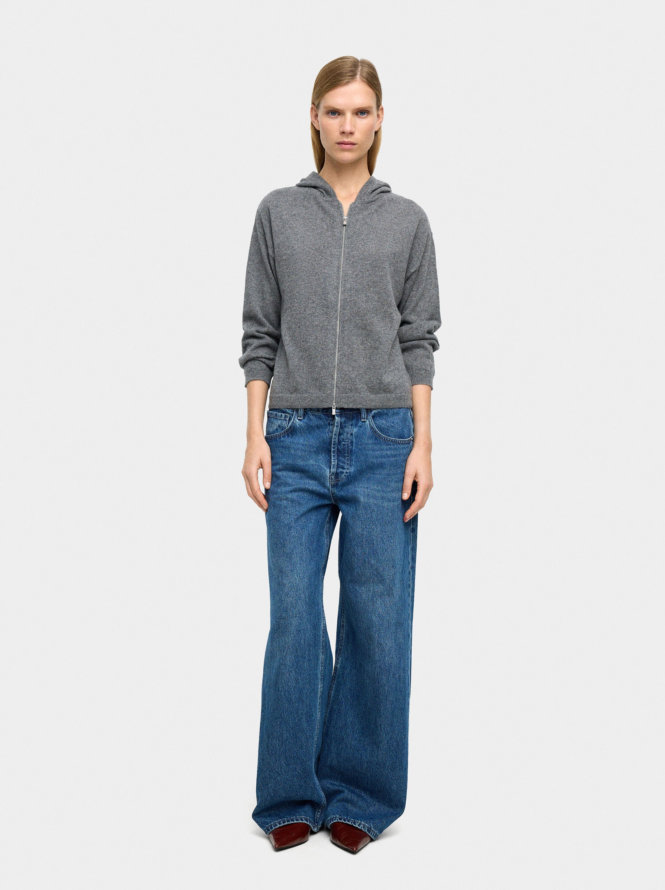 Cardigan with 100% cashmere image number 2.0