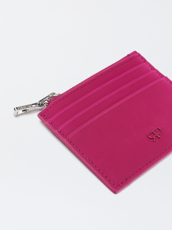 Card Holder With Hand Strap, Pink, hi-res