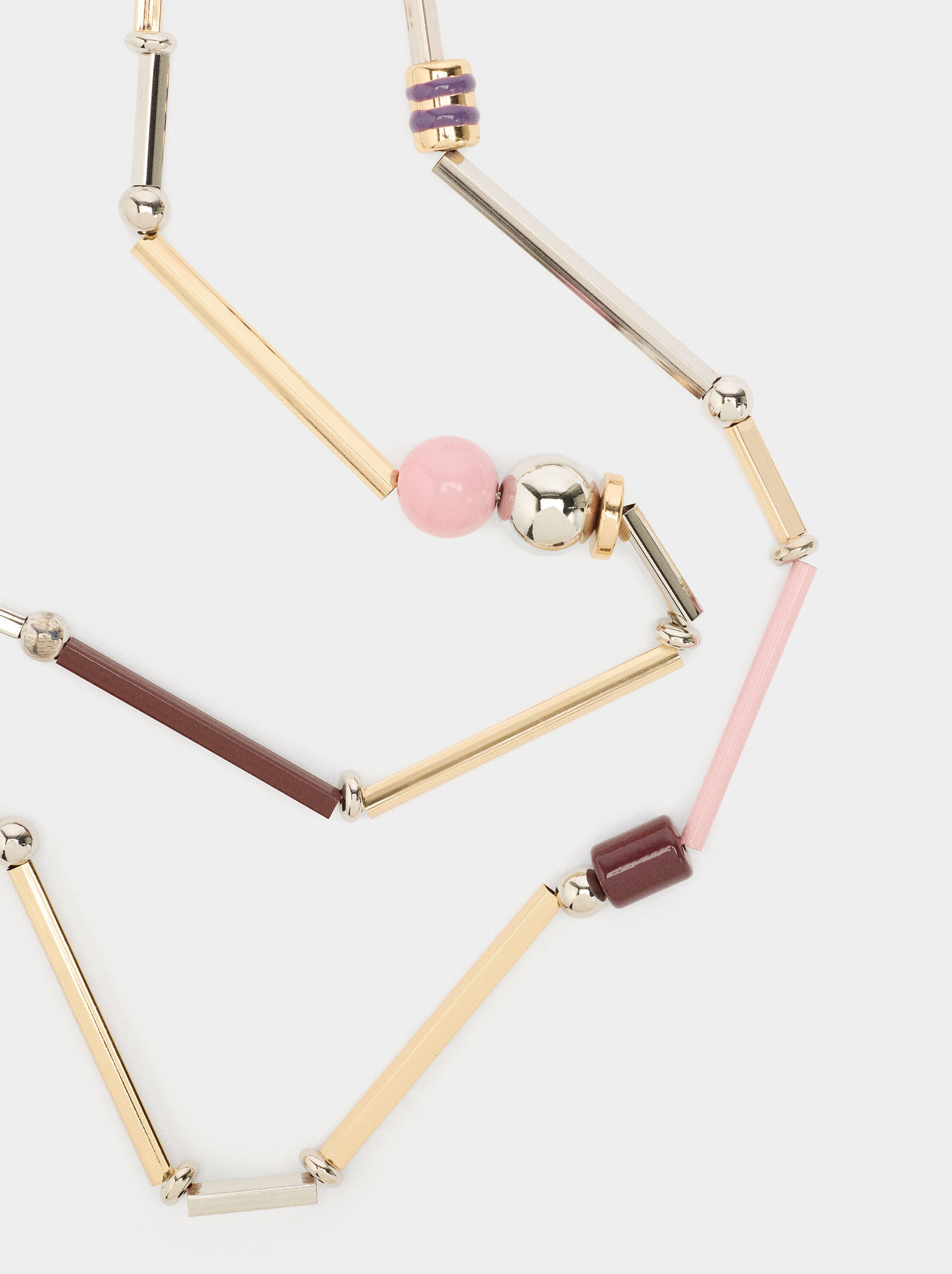 Long necklace with enamel image number 1.0