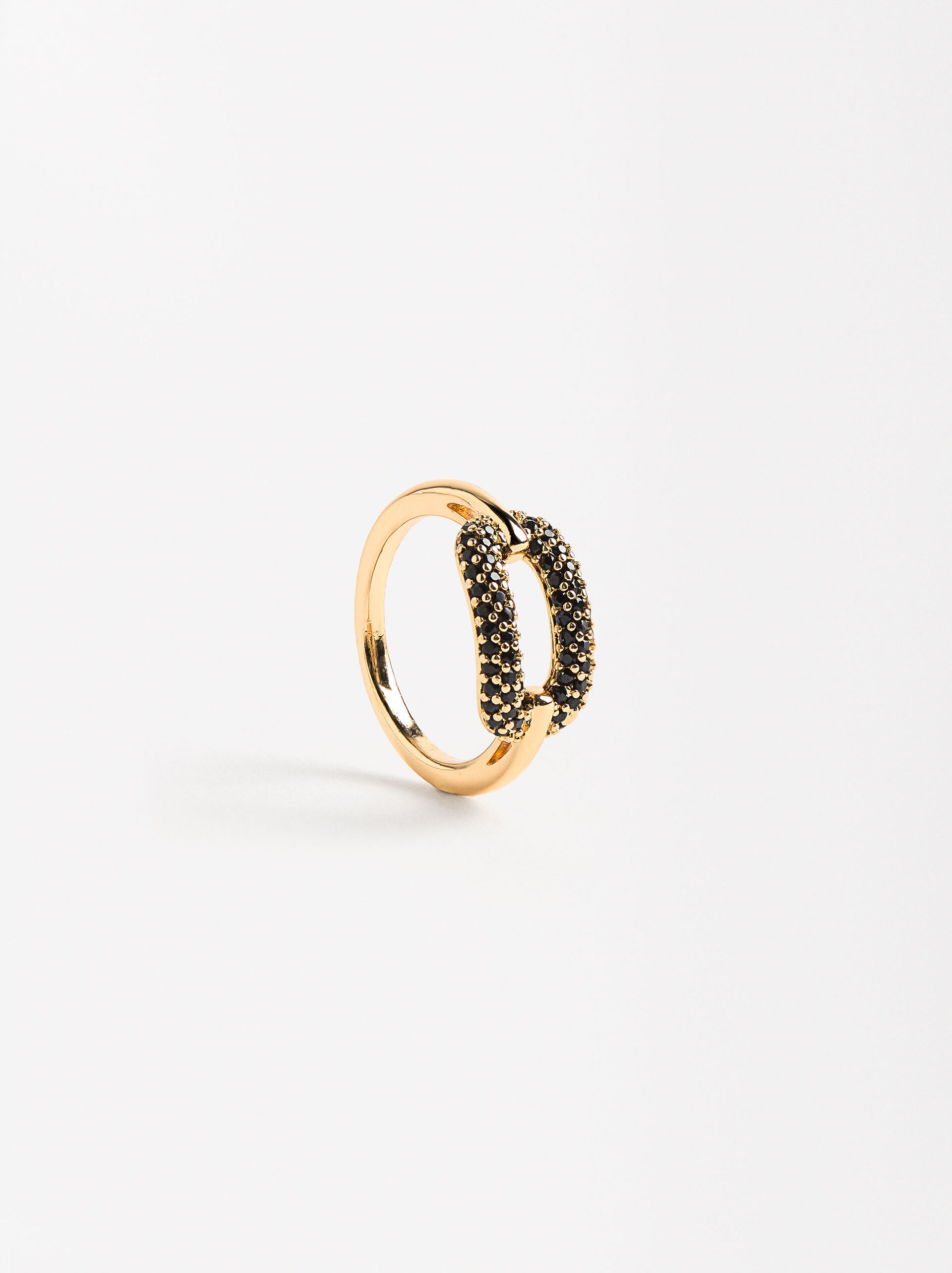 Gold ring with zirconia image number 1.0
