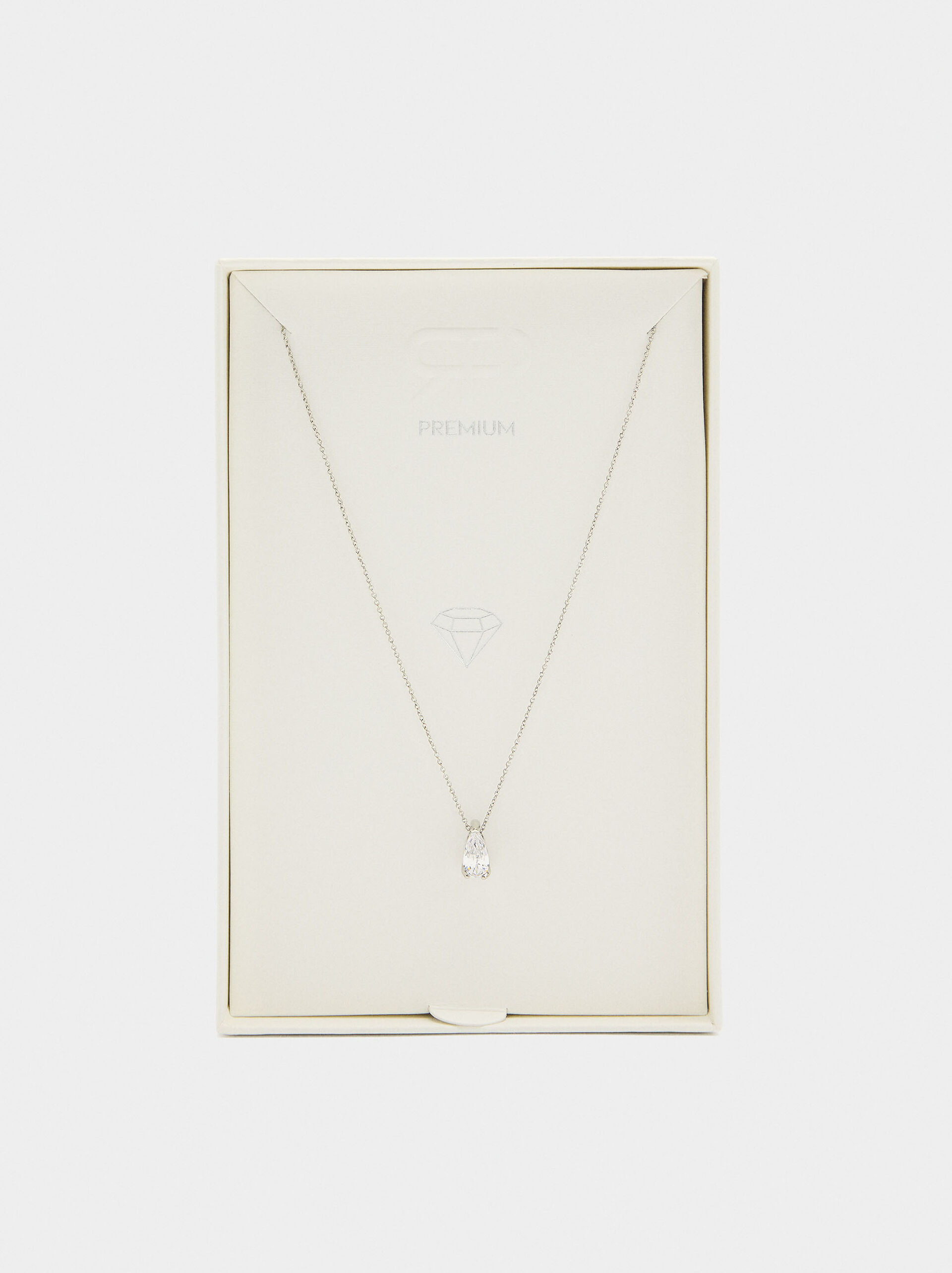 Necklace with pendant of zirconia image number 3.0