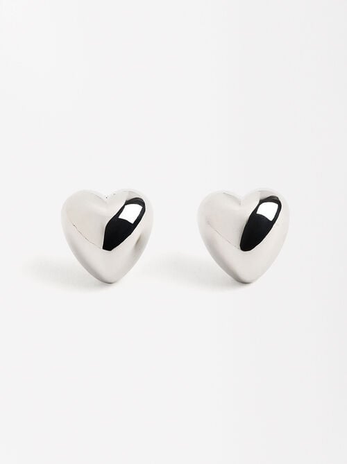 Pendientes en forma de corazón