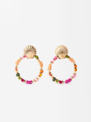 Round Shell Earrings image number 1.0
