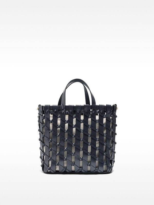 Tote bag braided with knots
