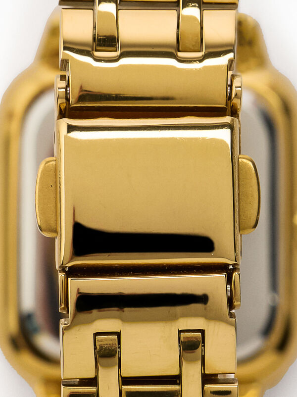 Watch with stainless steel wristband